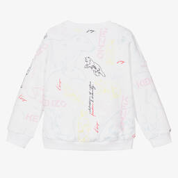 KENZO KIDS-Белый свитшот с медведями для девочек | Childrensalon Outlet