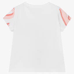 كينزو كيدز-تيشيرت قطن لون أبيض للبنات | Childrensalon Outlet