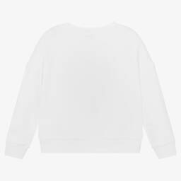 KENZO KIDS-Белый хлопковый свитшот с тигром | Childrensalon Outlet