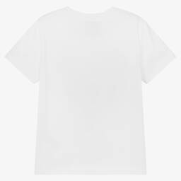 كينزو كيدز-تيشيرت قطن عضوي لون أبيض للبنات | Childrensalon Outlet