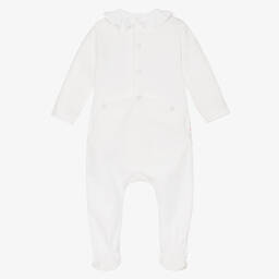 KENZO KIDS-Girls White Organic Cotton Babygrow | Childrensalon Outlet