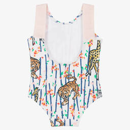 KENZO KIDS-مايّو لون أبيض وزهري للبنات | Childrensalon Outlet