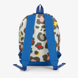 KENZO KIDS-Grey Animal Print Backpack (37cm) | Childrensalon Outlet