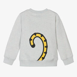 KENZO KIDS-Grey Marl Cotton KOTORA Sweatshirt | Childrensalon Outlet