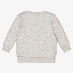 KENZO KIDS-Grey Tiger Baby Sweatshirt | Childrensalon Outlet