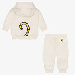 KENZO KIDS-Кремовый спортивный костюм из хлопка с тигром | Childrensalon Outlet