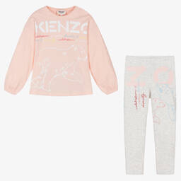 KENZO KIDS-Топ с культовыми логотипами и легинсы | Childrensalon Outlet