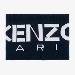 KENZO KIDS-Синий снуд из хлопка и шерсти | Childrensalon Outlet