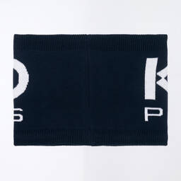 KENZO KIDS-Синий снуд из хлопка и шерсти | Childrensalon Outlet