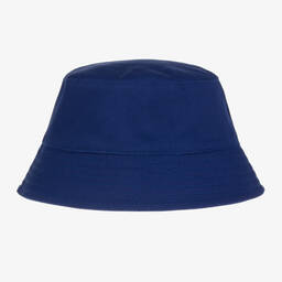 KENZO KIDS-Navy Blue Logo Bucket Hat | Childrensalon Outlet