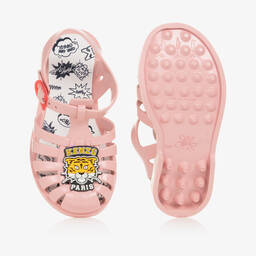 KENZO KIDS-Pink Cartoon Tiger Jelly Shoes | Childrensalon Outlet