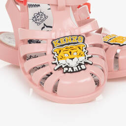 KENZO KIDS-Pink Cartoon Tiger Jelly Shoes | Childrensalon Outlet