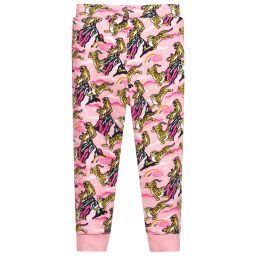 KENZO KIDS-Pink Cotton Tiger Joggers | Childrensalon Outlet
