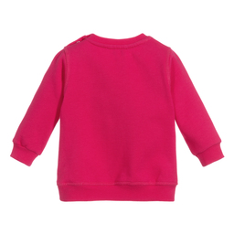 كينزو كيدز-سويتشيرت قطن وبولي لون زهري | Childrensalon Outlet