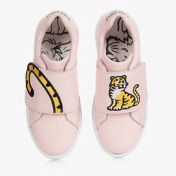 KENZO KIDS-Pink KOTORA Leather Trainers | Childrensalon Outlet