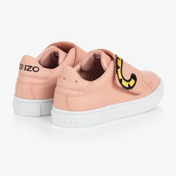KENZO KIDS-Pink KOTORA Tiger Leather Trainers | Childrensalon Outlet