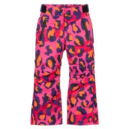 KENZO KIDS-Розовые лыжные брюки с леопардовым принтом | Childrensalon Outlet