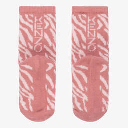 كينزو كيدز-جوارب مزيج قطن لون زهري للمولودات (عدد 2) | Childrensalon Outlet