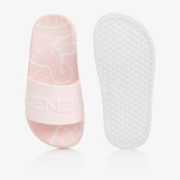 KENZO KIDS-Розово-белые шлепанцы | Childrensalon Outlet