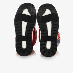 KENZO KIDS-Красные зимние сапоги с цветами | Childrensalon Outlet