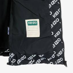 KENZO KIDS-Черно-белый пуховый жилет | Childrensalon Outlet