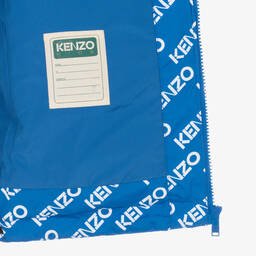 KENZO KIDS-Сине-белый пуховый жилет | Childrensalon Outlet