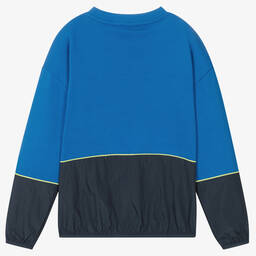 KENZO KIDS-Синий хлопковый свитшот | Childrensalon Outlet