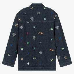KENZO KIDS-Синяя джинсовая куртка с вышивками | Childrensalon Outlet