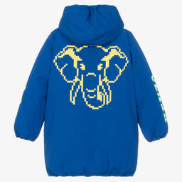 KENZO KIDS-Синее пальто ELEPHANT для мальчиков | Childrensalon Outlet