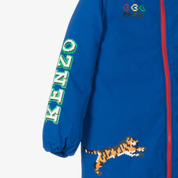 KENZO KIDS-Синее пальто ELEPHANT для мальчиков | Childrensalon Outlet