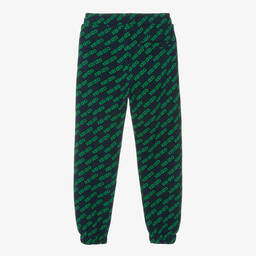 KENZO KIDS-Teen Boys Blue & Green Cotton Joggers | Childrensalon Outlet