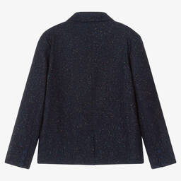 KENZO KIDS-جاكيت بلايزر مزيج صوف لون كحلي تينز ولادي | Childrensalon Outlet