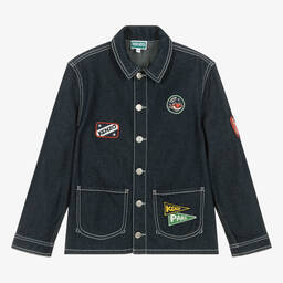 KENZO KIDS-Синяя джинсовая куртка для мальчиков-подростков | Childrensalon Outlet