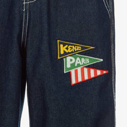كينزو كيدز-جينز قطن دنيم لون أزرق داكن للمراهقين | Childrensalon Outlet
