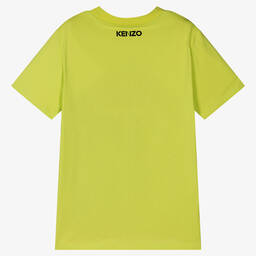 KENZO KIDS-Зеленая хлопковая футболка с тигром | Childrensalon Outlet