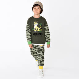 KENZO KIDS-Зеленые джоггеры KOTORA | Childrensalon Outlet