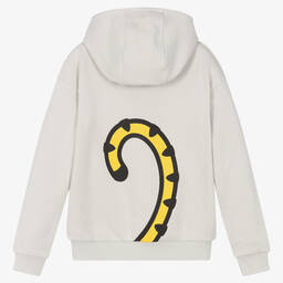 KENZO KIDS-Серая хлопковая худи с тигром KOTORA для мальчиков-подростков | Childrensalon Outlet