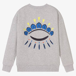 KENZO KIDS-Серый свитшот для мальчиков-подростков | Childrensalon Outlet