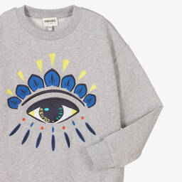 KENZO KIDS-Серый свитшот для мальчиков-подростков | Childrensalon Outlet