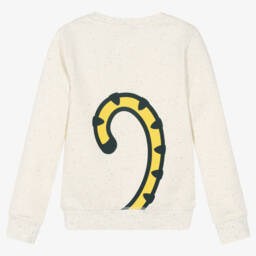 KENZO KIDS-Teen Boys Ivory Tiger Sweatshirt | Childrensalon Outlet