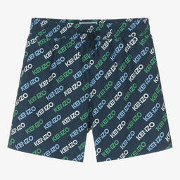 KENZO KIDS-Teen Boys Navy Blue Swim Shorts | Childrensalon Outlet