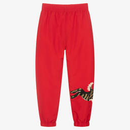 KENZO KIDS-Teen Boys Red Rabbit Logo Joggers | Childrensalon Outlet