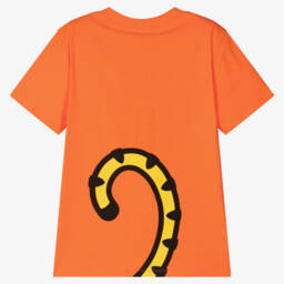 KENZO KIDS-Teen Boys Vibrant Orange Tiger Tee | Childrensalon Outlet