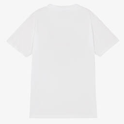 KENZO KIDS-Teen Boys White Tiger Logo T-Shirt | Childrensalon Outlet