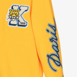 KENZO KIDS-Teen Boys Yellow Varsity Sweatshirt | Childrensalon Outlet