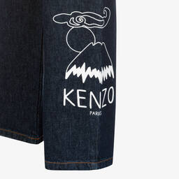 KENZO KIDS-Teen Dark Blue Denim KOTORA Dungarees | Childrensalon Outlet