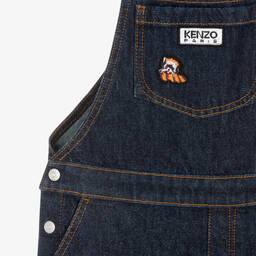 KENZO KIDS-Teen Dark Blue Denim KOTORA Dungarees | Childrensalon Outlet