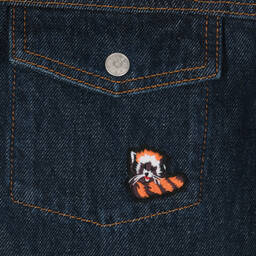 KENZO KIDS-جاكيت تينز قطن دنيم لون أزرق داكن | Childrensalon Outlet