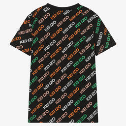 KENZO KIDS-Teen Girls Black Cotton Logo T-Shirt | Childrensalon Outlet