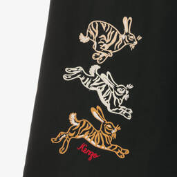 KENZO KIDS-Широкие черные брюки для девочек | Childrensalon Outlet